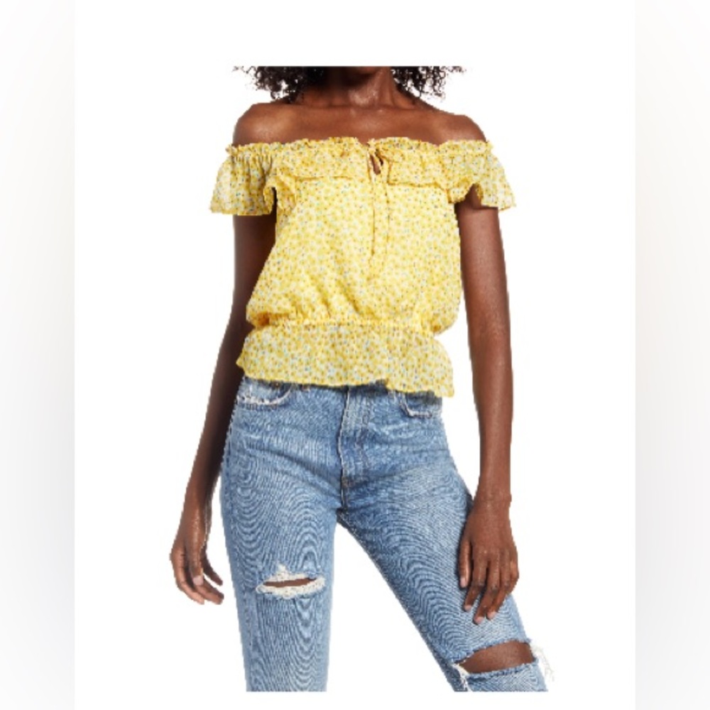 Lulus Lawton Off Shoulder Top